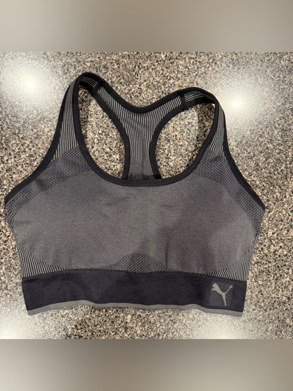 Puma Racerback Athletic Exercise Active Cross Fit Running Sports Bra (2) - Picture 3 of 6
